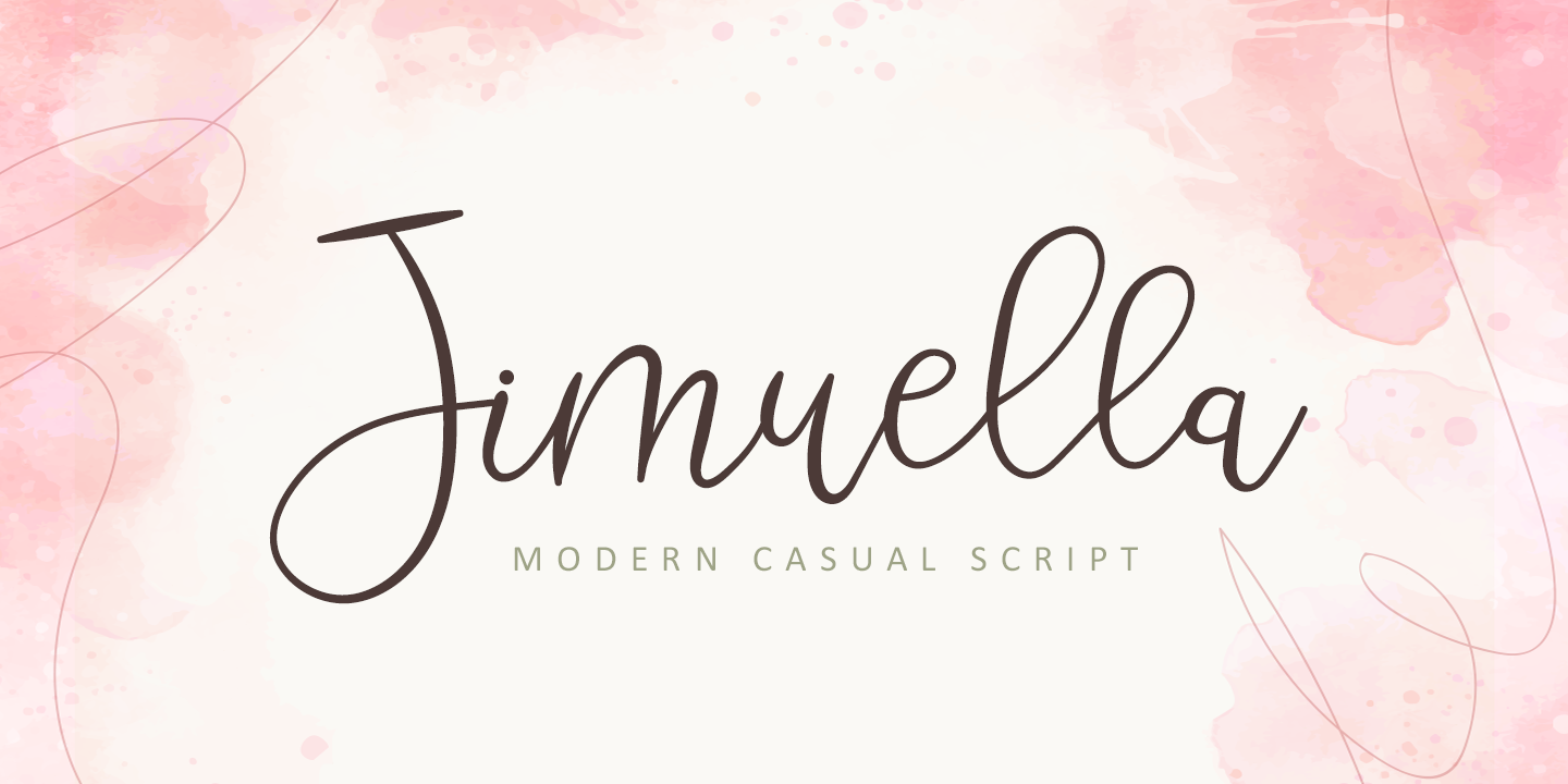 Jimuella Font preview
